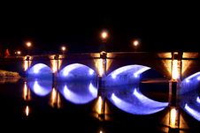 Bridge At Night Royalty Free Stock Photo Bridge At Night Royalty Free Stock Photo