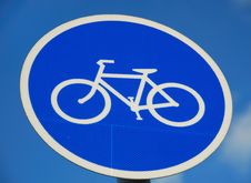 Bicycle Road Sign Stock Photos