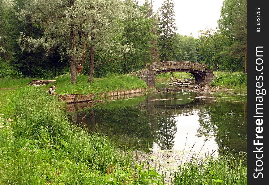 The well-known ancient city park of Gatchina. � fisherman. The well-known ancient city park of Gatchina. � fisherman.