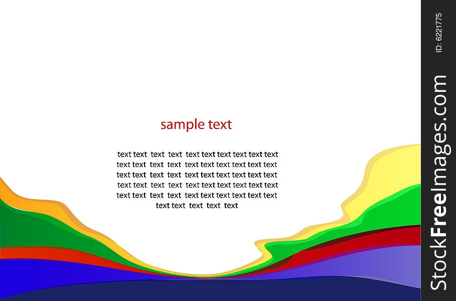 Pattern of a presentation leaflet color