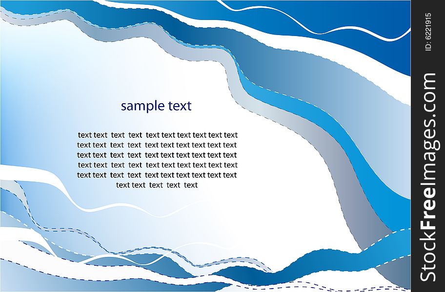 Elegance pattern of a presentation leaflet blue