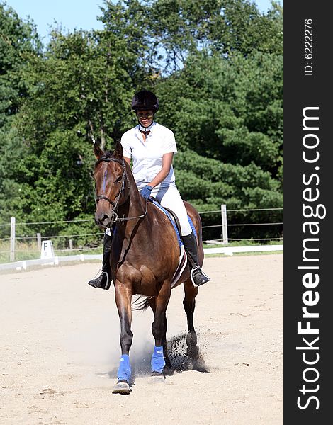 Teen At Horse Show