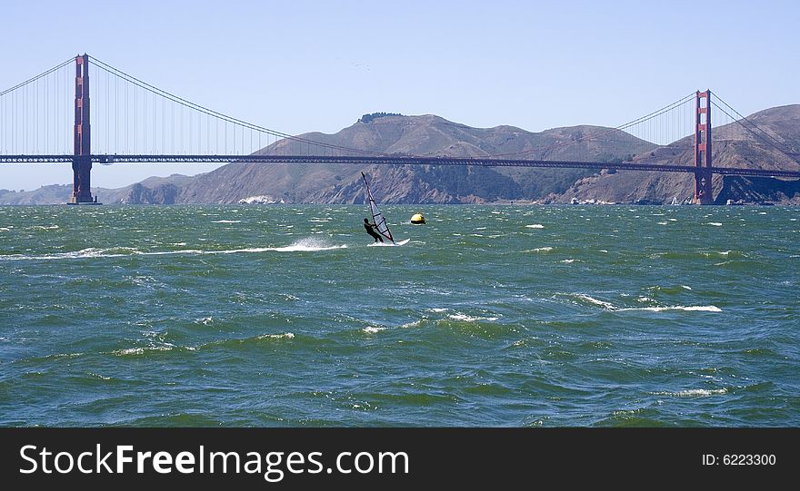 Golden Gate Bridge. view from the bay