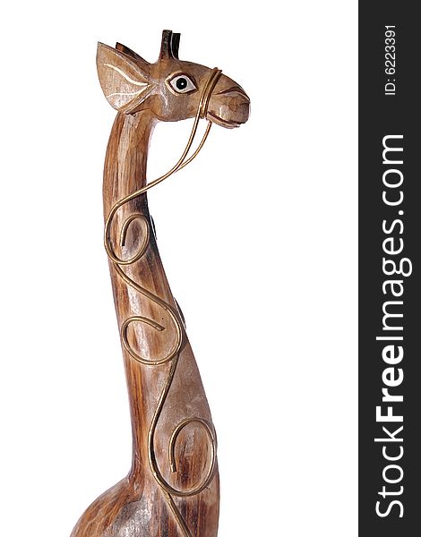 Giraffe, ethnic, souvenir, animal, wooden, sculpture, woodcarving. Giraffe, ethnic, souvenir, animal, wooden, sculpture, woodcarving