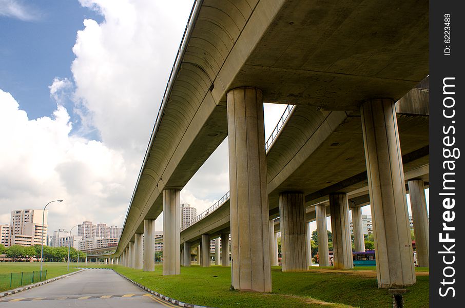 Modern railway for mass rapid transport in singapore. Modern railway for mass rapid transport in singapore