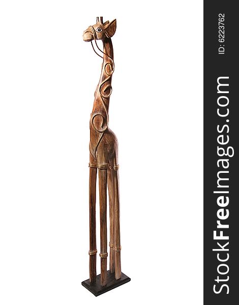 Giraffe, ethnic, souvenir, animal, wooden, sculpture, woodcarving. Giraffe, ethnic, souvenir, animal, wooden, sculpture, woodcarving