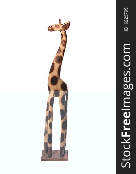 Giraffe, ethnic, souvenir, animal, wooden, sculpture, woodcarving. Giraffe, ethnic, souvenir, animal, wooden, sculpture, woodcarving