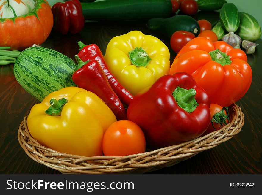 Fresh vegetables on the table. Fresh vegetables on the table.