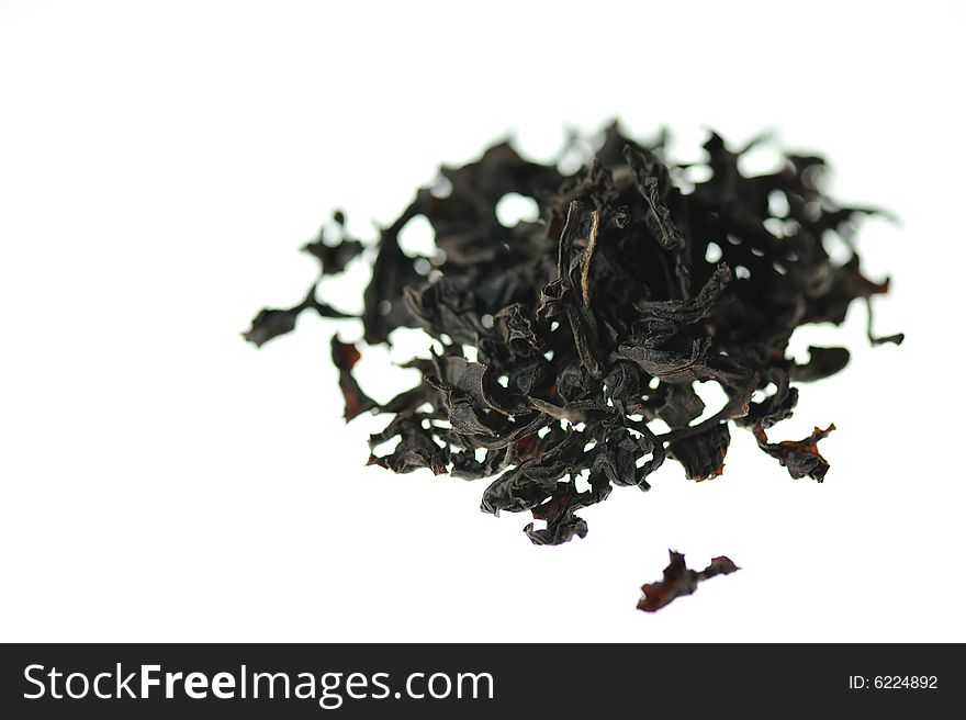 An image of dried tea leave. An image of dried tea leave