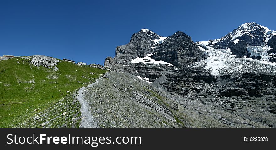 Eiger panorama in Switzerland
