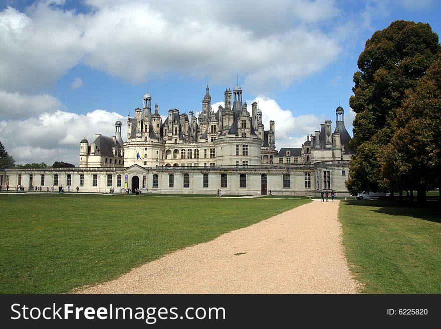 Chambord is large chateau in France