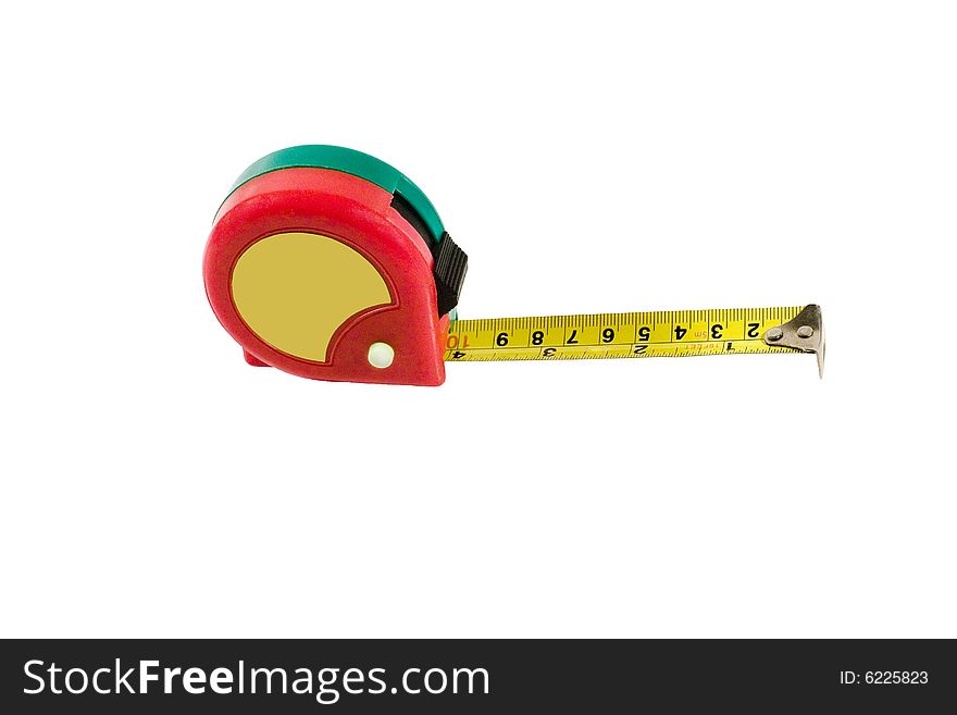 Measuring tape (isolated on white)