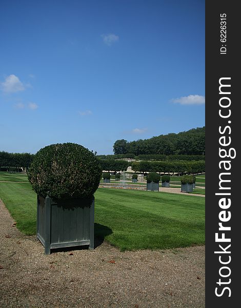 Garden item in the Villandry park. Garden item in the Villandry park