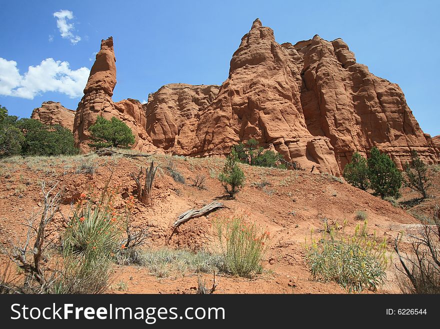 Kodachrome Basin State Park in Utah featuring sand pipes.