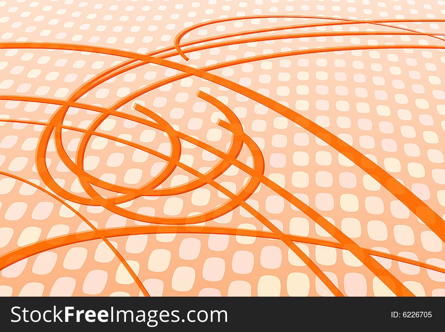 Vector illustration of Abstract Orange