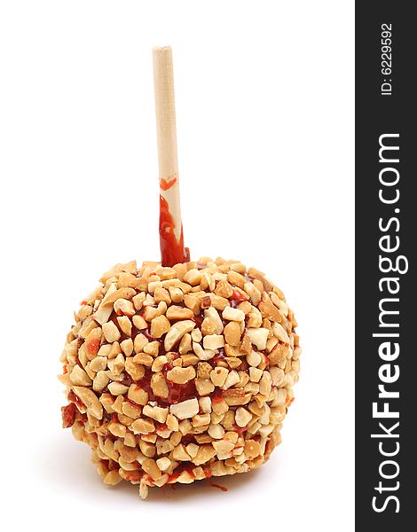 Isolated Candy Apple Vertical