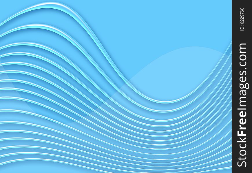 Blue background with waves for your design