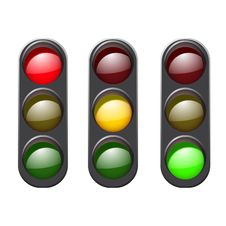 Set Traffic Light Icon. Stock Image Set Traffic Light Icon. Stock Image