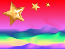 Psychedelic Golden Stars Template Stock Photos Psychedelic Golden Stars Template Stock Photos