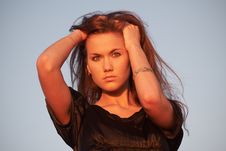 Portrait Of A Young Lady Stock Images Portrait Of A Young Lady Stock Images