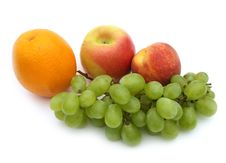 Grapes In  A White Background Stock Image