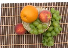 Orange And Grapes Royalty Free Stock Image