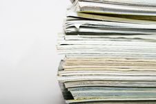 Stack Of Magazines Royalty Free Stock Images Stack Of Magazines Royalty Free Stock Images