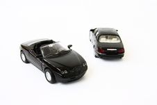 Two Black Cars Royalty Free Stock Photo