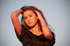 Portrait Of A Young Lady Royalty Free Stock Image Portrait Of A Young Lady Royalty Free Stock Image