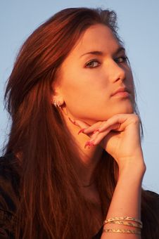 Portrait Of A Young Lady Stock Photo Portrait Of A Young Lady Stock Photo