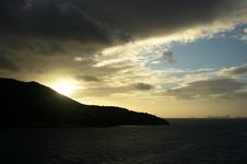 Tortola Sunrise Stock Images