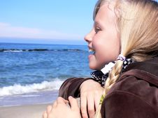Blond Girl Smiling Royalty Free Stock Image Blond Girl Smiling Royalty Free Stock Image