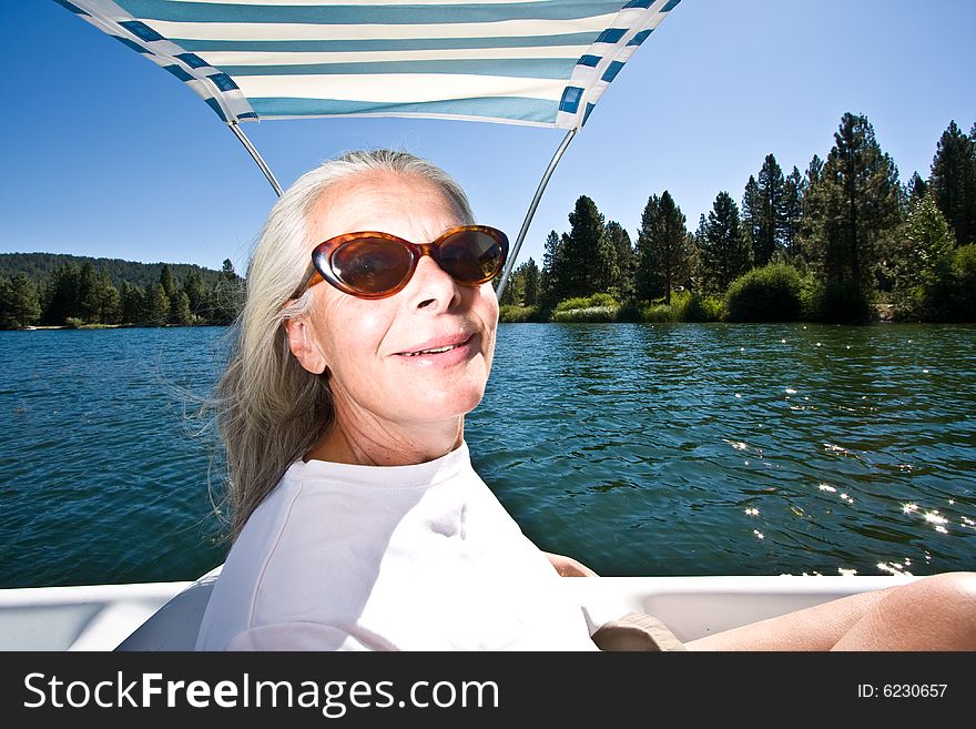 Woman Boating