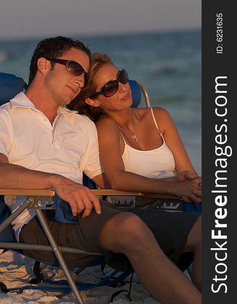 Couple In Beach Chairs