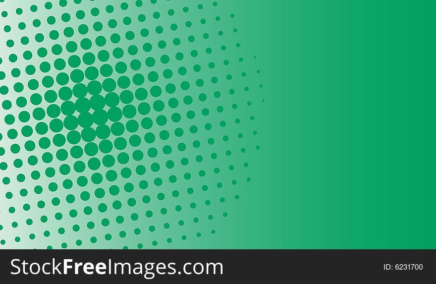 A background illustration of green halftone dots. A background illustration of green halftone dots