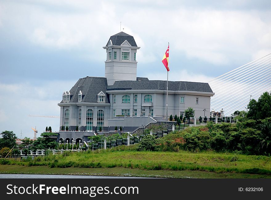 A luxury mansion by lake in Putrajaya malaysia.