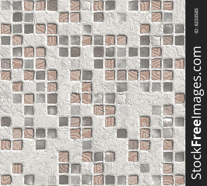 Wall mosaic seamless texture for background. Wall mosaic seamless texture for background.