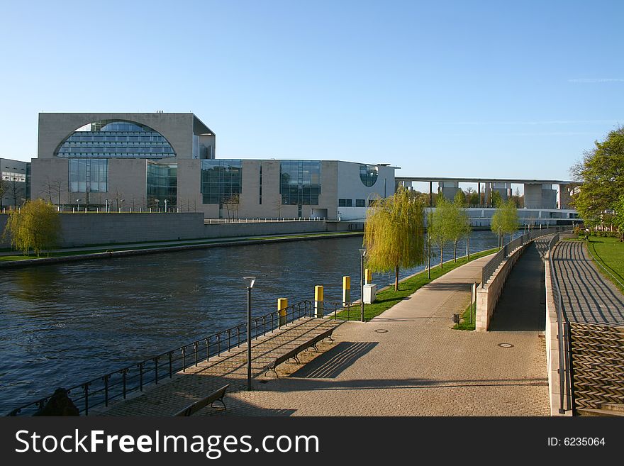 The building of the German parliament in Berlin