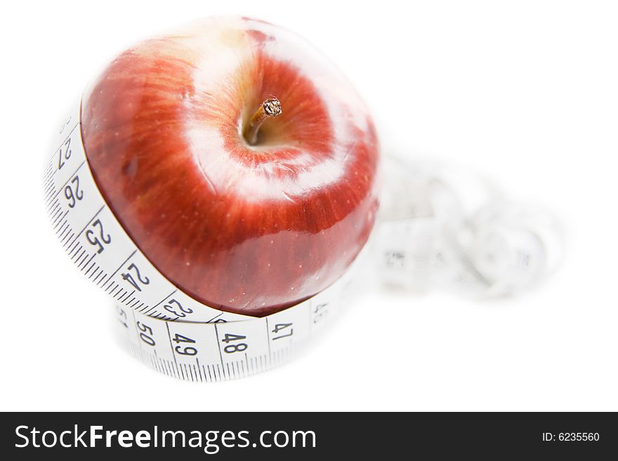 Apple With Measuring Tape