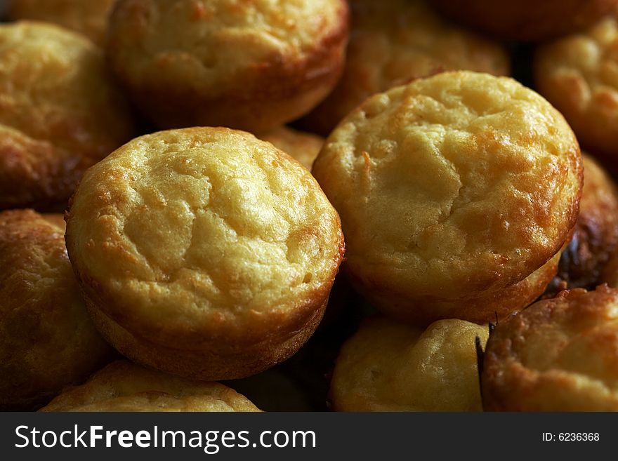 Lots of sweet cheese muffins