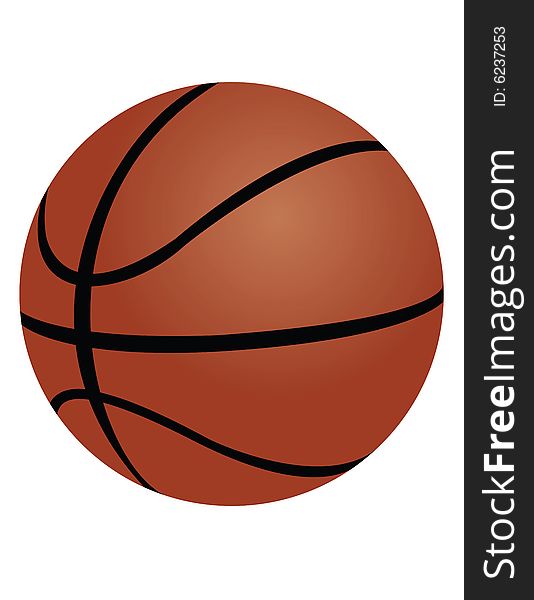 An Illustration of a basketball. An Illustration of a basketball