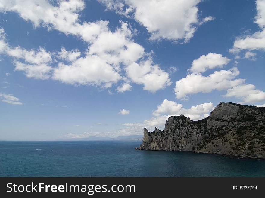 Cape the Rhinoceros, Black sea, Crimea.