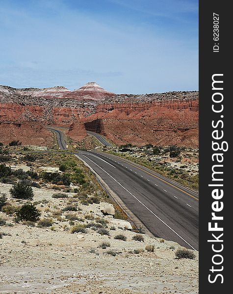 View of highway 70th through Utah