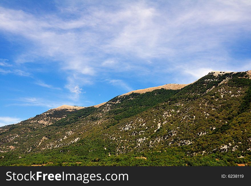 Abruzzo Mountains And Woods