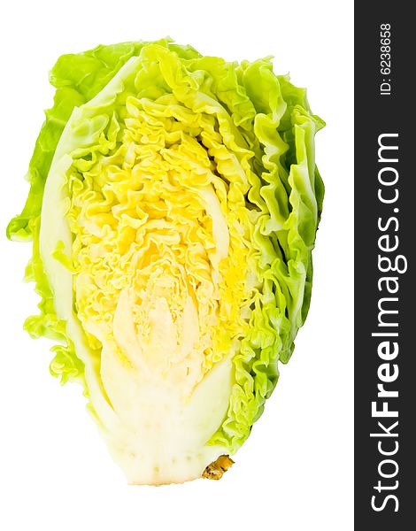 A piece of green cabbage - vegetable - detail