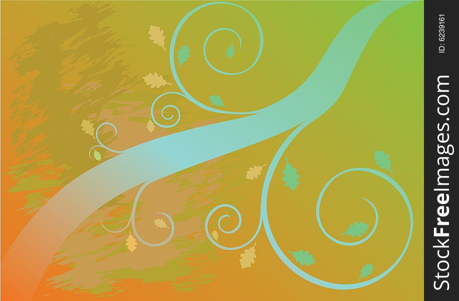 Colorful autumn vector background with leaves. Colorful autumn vector background with leaves
