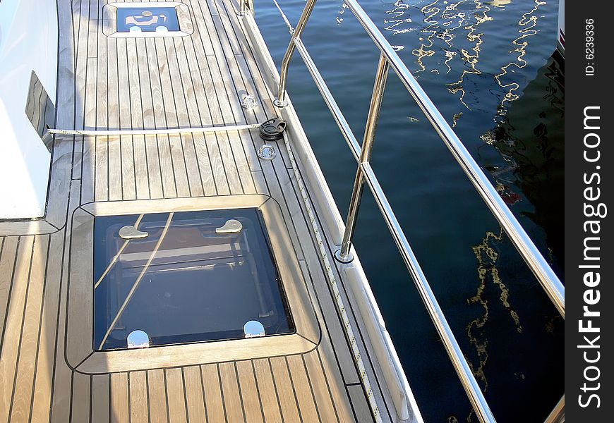 Sail boat deck