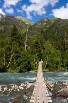 Suspension Bridge Royalty Free Stock Photography Suspension Bridge Royalty Free Stock Photography