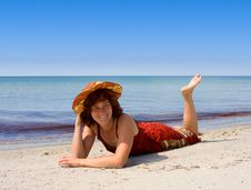 Free Girl In Hat And Dress Stock Photo - 6244930