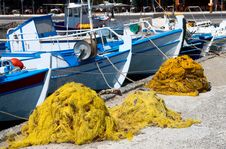Fishing Port In Crete Island Royalty Free Stock Image Fishing Port In Crete Island Royalty Free Stock Image
